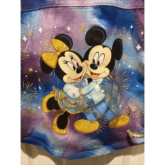 Walt Disney World Spirit Jersey Sweater Women Medium Tie Dye Mickey Mouse 50 Ann - Picture 10 of 15